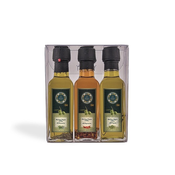 Confezione regalo tris Olio Aromatizzato Antica Sicilia